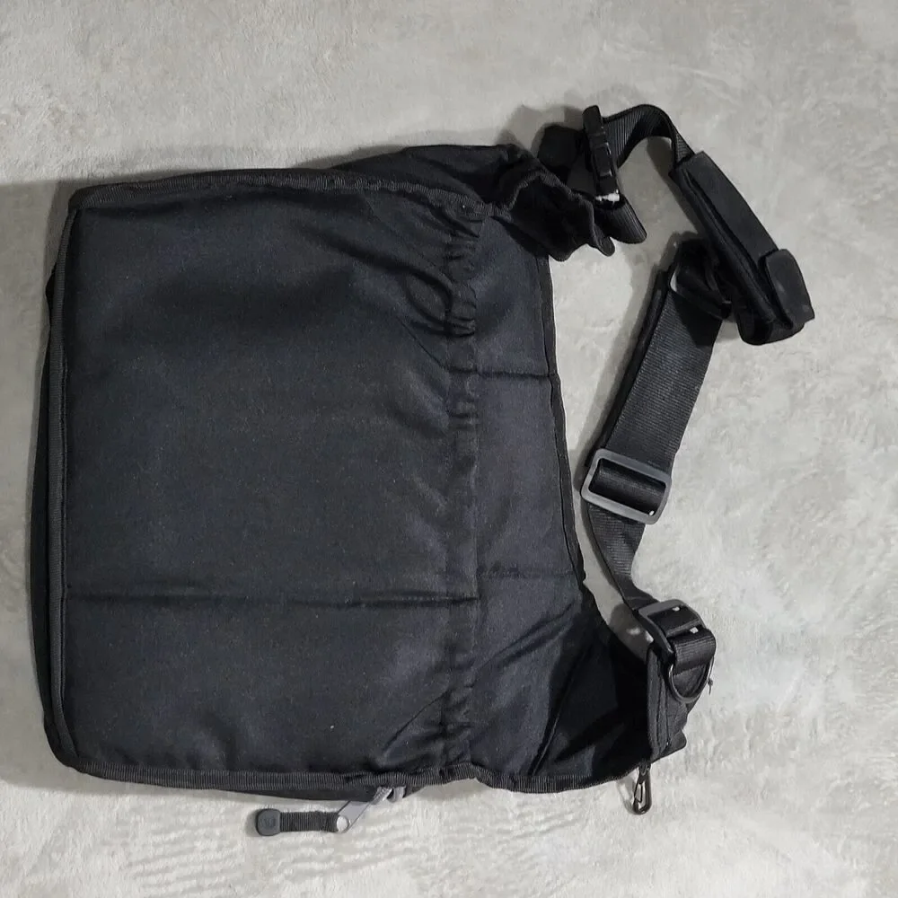 Diaper Dude Mens Dads Diaper Bag Black Multi Compartment Satchel